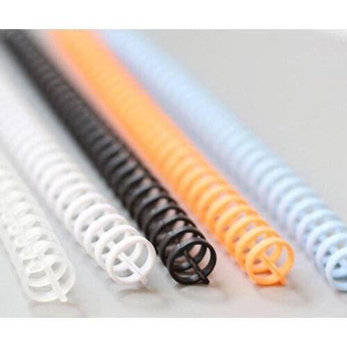 5pcs 30 Hole Loose-leaf Plastic Binding Ring Spring Spiral Rings Office Supplies New