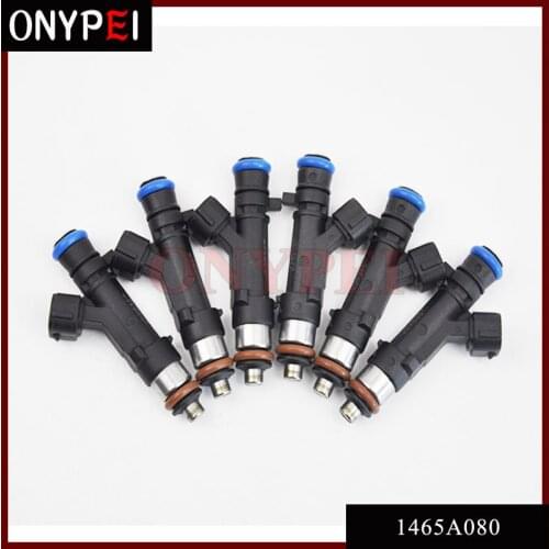 6pcs/lot 1465A080 Car Spare Parts Fuel Injectors for Mitsubishi Outlander 3.0L V6 2007 2008 2009 2010 2011 2012 2013
