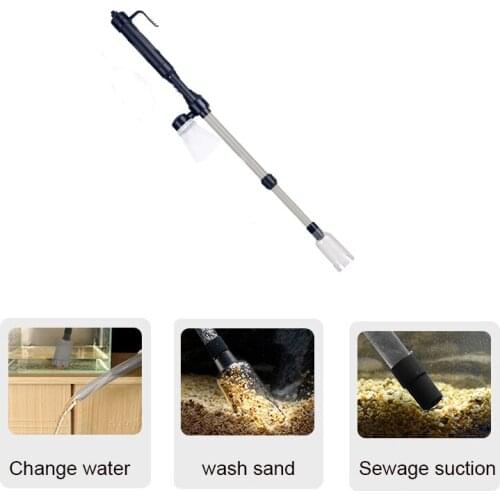 Aquarium Electric Aquarium Cleaner Fish Tank Sand Washer Vacuum Gravel Water Changer Siphon Filter Cleaner Fish Tank Tools
