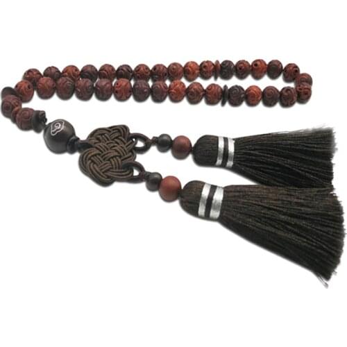 Natural Zambian sandalwood Tasbih 33 beads Mans Misbaha Blood sandalwood Misbaha Bracelets continuously updated