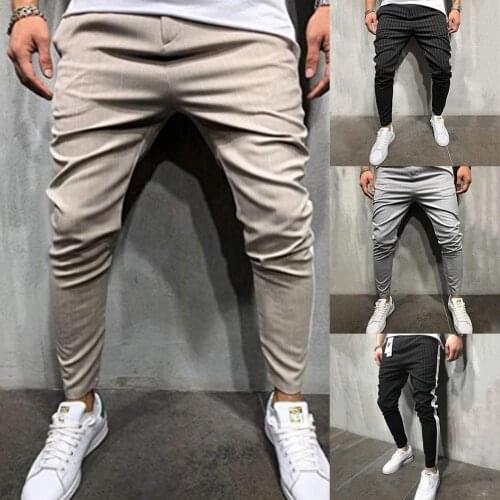 2019 Men Sweatpants Stripe Outdoor Casual Jogger Sweatpants Long Pencil Pants Sports Trousers For Mens pants Fashion pants men