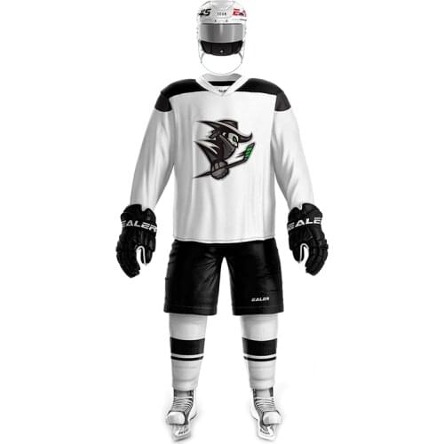 COLDOUTDOOR Free Shipping Vintage Ice Hockey Practice Jerseys knights Logo Spot Long Sleeve T Shirts Printed Sweater