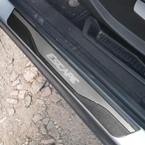 For Ford Escape 2013-2018 2020 Accessory Stainless Door Sill Kick Scuff Plate Guard Pedal Protector Trim Step Cover Car Styling