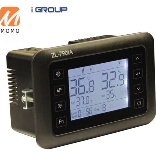 7901A Intelligent PID Temperature Humidity Controller LCD Display Multifunction Automatic Egg Incubator Controller with Sensors