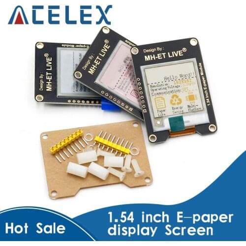 1.54 Inch Epaper Module E-paper E-Ink EInk Display Screen SPI Support Global/Part For Arduino STM raspberry pi ESP32