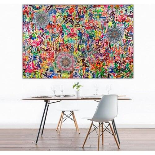 JQHYART Wall Pictures For Modern LHappy Family Living Room Painting No Frame Wall Art Canvas Home Decor