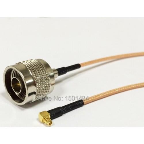 New N Male Switch MMCX Male Plug Right Angle pigtail cable RG316 Wholesale 15CM/30CM/50CM/100CM for WIFI antenna