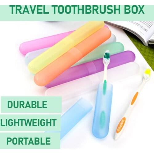 Mini Portable Toothbrush Case Hiking Camping Storage Box Travel Tooth Toothbrush Cover Toothpaste Organizer Toothbrush