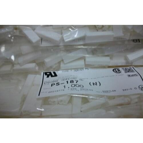 PS-187 CONN HOUSING PS .187 SINGLE VERT WHITE COLOR Connectors terminals housings 100% new and original parts PS-187(N)