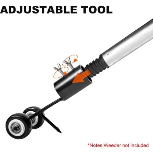 Artifact Long Handle Garden Hand Weeder Pole Manual Weeding Root Puller Aluminum Alloy Durable For Courtyard Gardening Tools