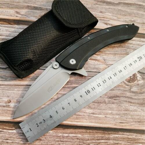 SR 5CR13 stainless steel wilderness survival knife camping folding knife high hardness sharp self-defense knife
