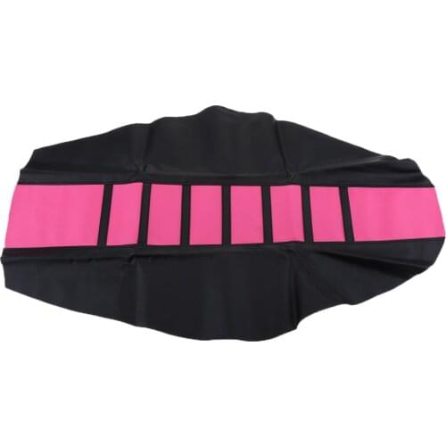 Universal Gripper Soft Motorcycle Anti-Slip Seat Cover for Dirt Bike Pink