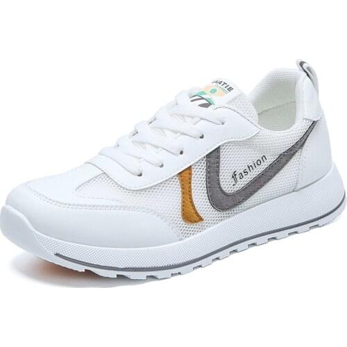 Women Walking Shoes Comfortable Chunky Sneakers Athletic Breathable Slip-on Outdoor Sports Footwear Hollow Breathable Shoes