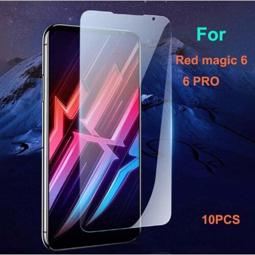 10PCS For Nubia Red magic 6 6 PRO Glass Tempered Tempered Glass Film Red magic 6 PRO Protection Screen Protector Protective Film