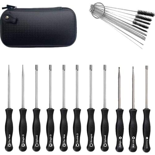 11Pcs Carburetor Adjustment Screwdriver Tool Kit with Carb Cleaning Needles Brushes Fit for Common 2 Cycle Carburator