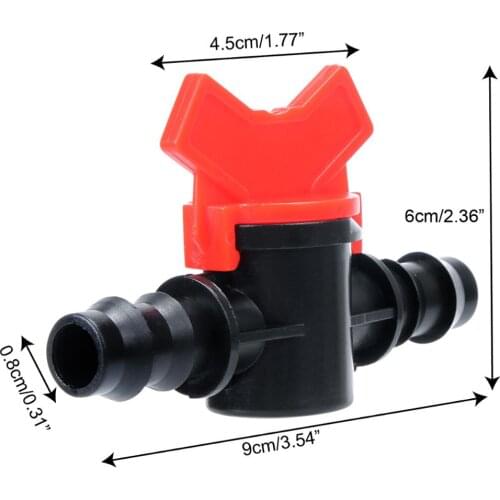 16Mm Garden Hose Tap Irrigation Valve 16PE Barbed Straight-Through Equal Coupling Switch Valve