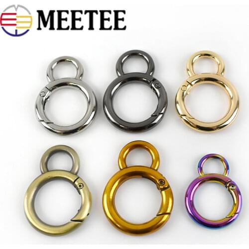 20pcs 16mm Colored Spring Ring Purse Bag Buckles for Strap Trigger Snap Clip Handbag Handle Connector Clasp DIY Accessories