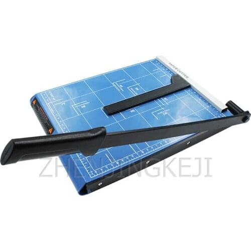 A4 Steel Sanction Paper Knife Manual Straight Cut Books Card Paper Cutter 12 * 10 Cutting Tools Office Tool Equipment Machine