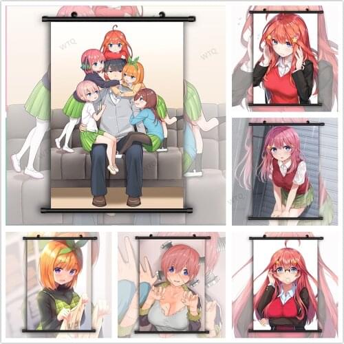 WTQ Anime Posters The Quintessential Quintuplets Anime Manga Canvas Painting Wall Decor Wall Art Picture Room Decor Home Decor