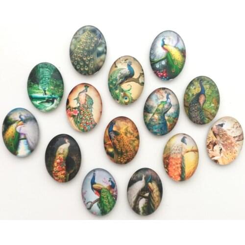 Free shipping (14pcs/lot)Cute Animal Crystal Glass Fridge Magnet Colorful Peacock Message Stickers Home/Kitchen Decor Party Gift