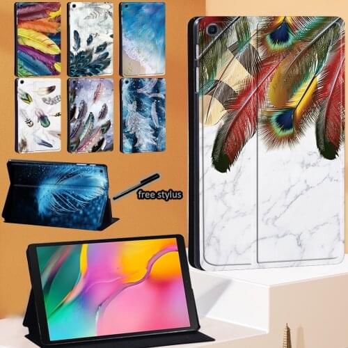 Feather Series Flip Tablet Case For Samsung Galaxy Tab A 8.0 9.7 10.1 10.5/A A6 10.1/S5e 10.5/S6 Lite 10.4/A7 10.4A7 10.4
