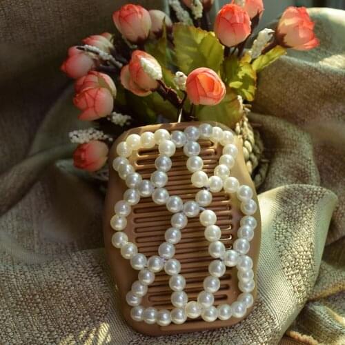 Pure white pearl vintage style beautiful Magic butterfly thick new high quality Comb 20 pcs/lot