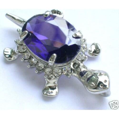 Finepurple zircon long life Tortoise+fine jewelry pendant
