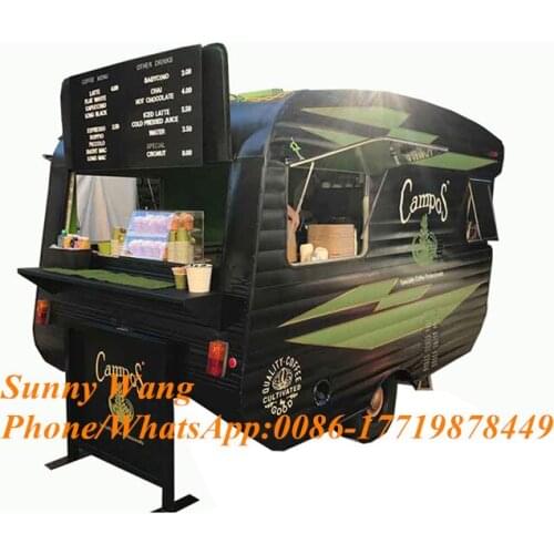 Burger food cart cold cart fast food retro food trailer bus hot dog street truck food kiosk