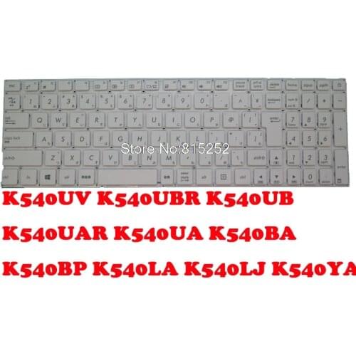Laptop Keyboard For ASUS K540UV K540UBR K540UB K540UAR K540UA K540BA K540BP K540LA K540LJ K540YA K540NA K540MB White Japanese JP