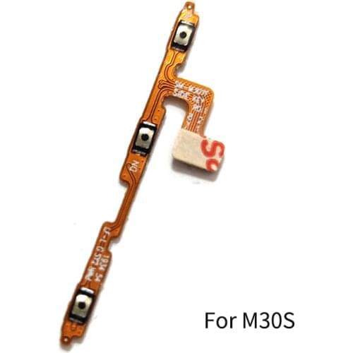 For Samsung Galaxy M30S M307F M31 M21S A70S Power Volume Button Flex Cable Side Key Switch ON OFF Control Button Repair Parts