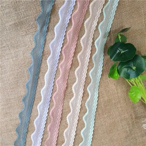 S2675Wide 3cm Lace Ribbon High Quality Elastic Lace Fabric African Lace Fabric Lace