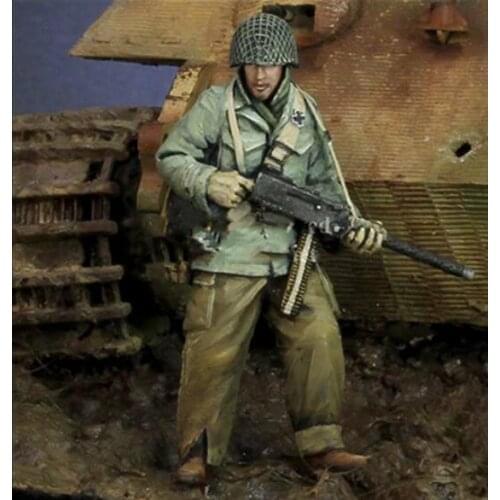 1/35 Resin Model Building Kit Figure MG Soldier