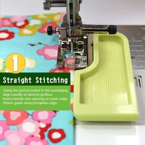 Sewing Seam Guide Positioning Plate Multi Functional Interlock Guide Grid Measure Keeper Template Sewing Machine Accessories