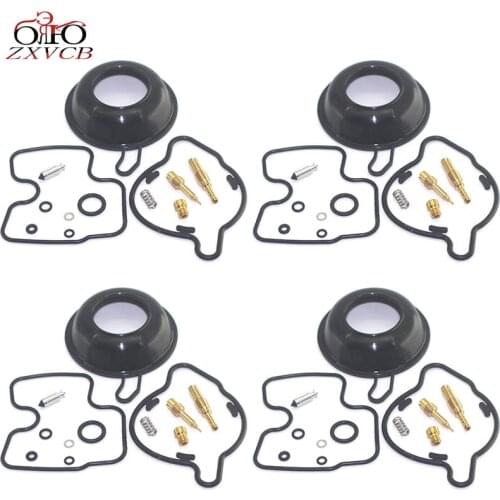 4set for CB600F2 2000-2002 CB 600 CB600 F2 Motorcycle carburetor repair kit plunger diaphragm rubber