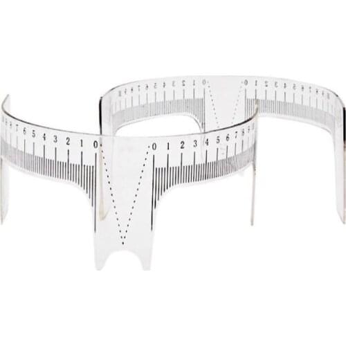 New Eyebrow Grooming Stencil Shaper Ruler Measure Tool Makeup Reusable Eyebrow Ruler Tool Measures