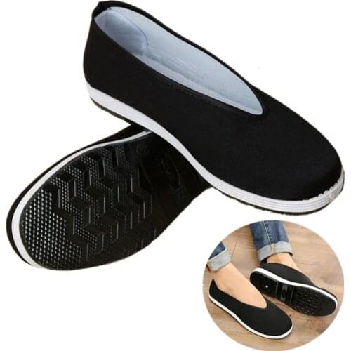 Old Beijing Tai Chi Shoes Taekwondo Sneakers Martial Arts Kung Fu Shoes Sports Chinese Wushu Rubber Sole Footwear Unisex