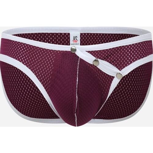 Sexy Briefs Men Underwear Breathable Penis Pouch Comfortable Underpants Slip Underwear Men Briefs Mesh Cueca