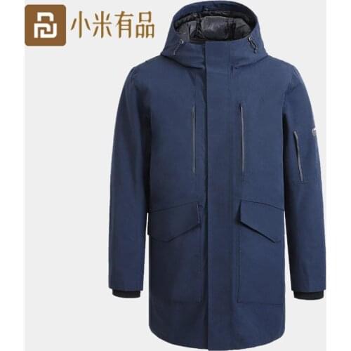 Xiaomi youpin outdoor leisure mid-length three-in-one down jacket winter cotton clothing warm waterproof cotton clothing