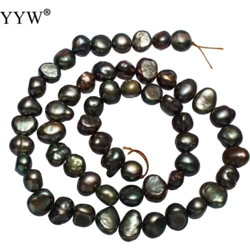 Sale Baroque Freshwater Pearl Beads Nuggets Dark Green 4-5mm 0.8mm 15 Inch For Jewelry Making Diy Necklace Bracelet Accessories