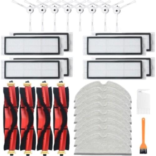 HOT!-for Roborock S6 MAXV S6 PURE S6 for Xiaomi Mijia 1/1S Robot Vacuum Cleaner Main Brush Side Brush Hepa Filter Parts