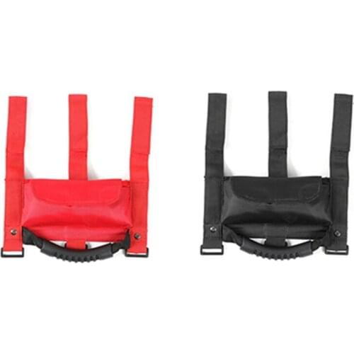 Car Roll Bar Grab Handle with Sunglasses Holder Storage Bag Armrest Pouch Bag Accessories for Jeep Wrangler Cj Tj Jk Jl