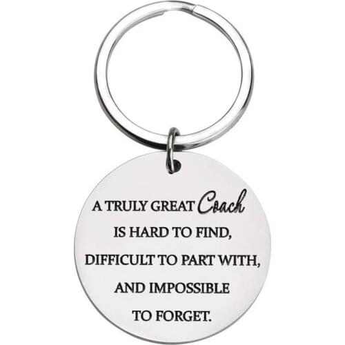 Thank You Jewerly Gifts Coaches Keychain for Men Women Baseball Basketball Hockey Football Swimming Cheer Coaches Birthday Gifts