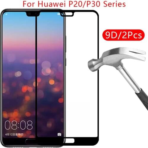 9d protective tempered glass for huawei p20 pro p30 lite 2020 screen protector on huwei hawei huawe huawi huawey p 20 30 light