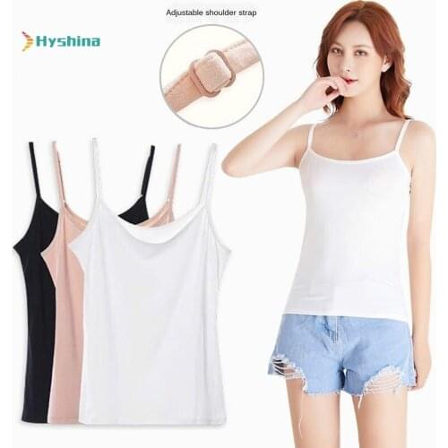 Suspender Vest Womens Bottomless Summer Sleeveless Top Versatile Sexy Black and White with Adjustable Shoulder Strap