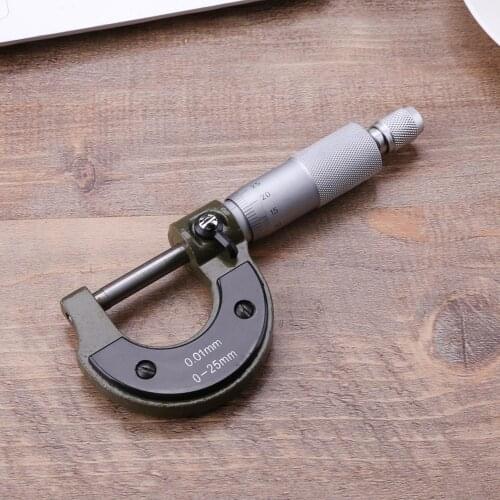 0-25mm/0.001mm outer diameter micrometer precision gauge vernier caliper outer diameter micrometer measuring tool hand tool