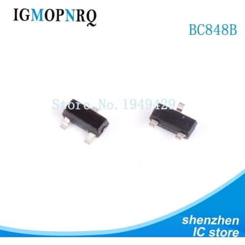 100PCS BC848B SOT23 BC848 SOT SMD SOT-23 1K transistor New IC
