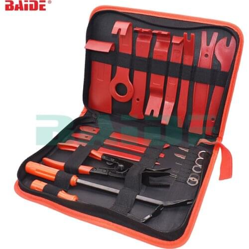 19pcs/set Plastic Car Radio Door Clip Panel Trim Dash Audio Removal Pry Tool Repairing car tools