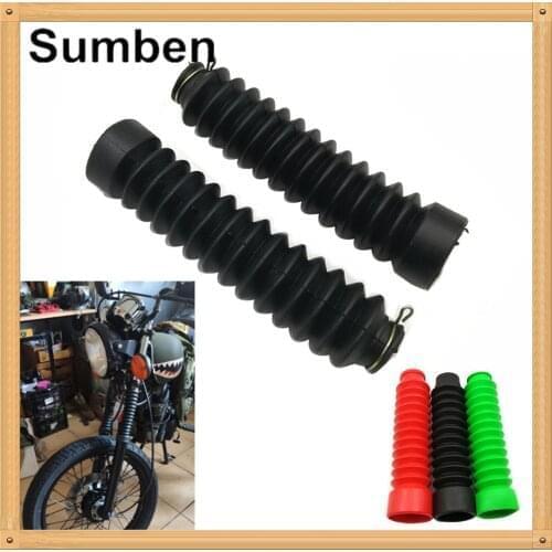 2Pcs Motorcycle Front Fork Protector Cover Gaiters Boot Shock Absorber Dust Guard for Motocross Off Road Pit Bike Cafe Racer