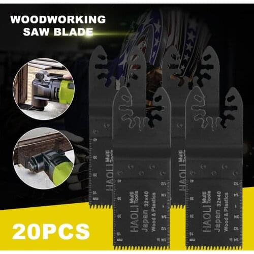 20PCS Multi-tool Oscillating Saw Blades Set Woodworking Cutter Multi-Function Tool High Carbon Steel High Speed Saw Cutter