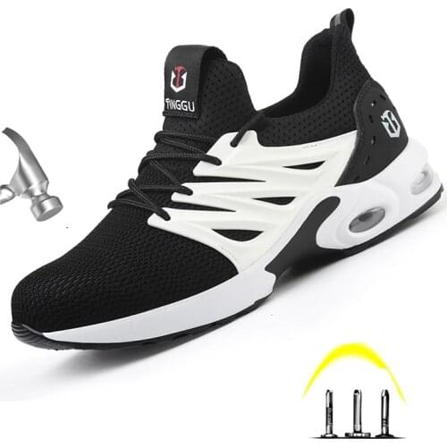 2021Mens New Plus Size Steel Toe Anti Smashing Work Shoes Men Puncture Proof Safety Shoes Casaul Sneakers Chaussures Hombre